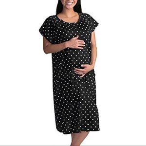 Kindred Bravely Universal Labor/Delivery Gown - Polka Dot - S/M/L